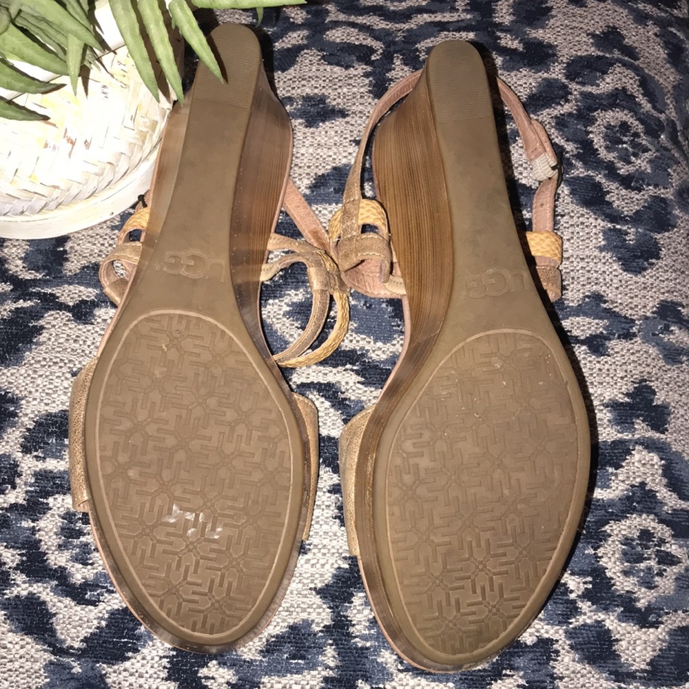 UGGS Lira Mar Wedges Strappy Sandals. - Picture 3 of 7